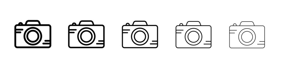 Camera icon simple illustration logo art