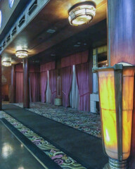 Cozy living room atmosphere inside cafe café coffee shop bar lounge bistro onboard luxury historic...