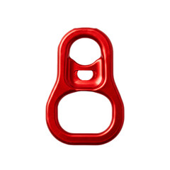 Obraz premium Isolated 3D Render of a Red Metal Ring Hardware Equipment