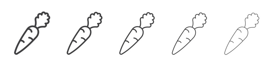 Carrot icon simple illustration logo art