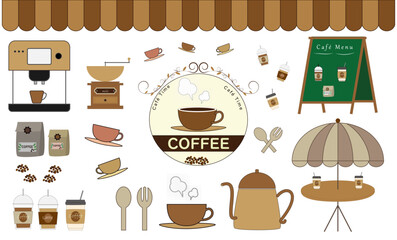 コーヒー・カフェ　イラスト