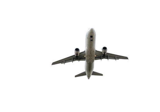 Isolated Aircraft Aeroplane Flying with Transparent Background