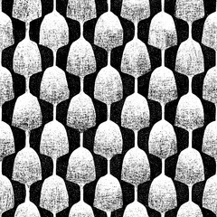 Abstract geometric black and white hipster fashion random handmade organic background pattern