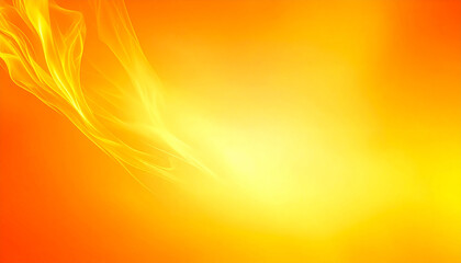 柔らかな光が滲む幻想的な炎のグラデーションテクスチャ – Soft Glowing Gradient Flame Texture in Orange and Yellow Tones