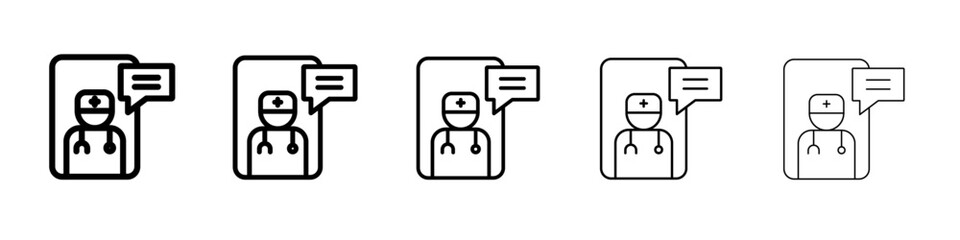 Chat consultation icon simple illustration logo art