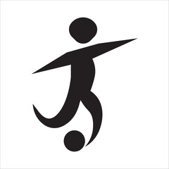 football icon in flat style