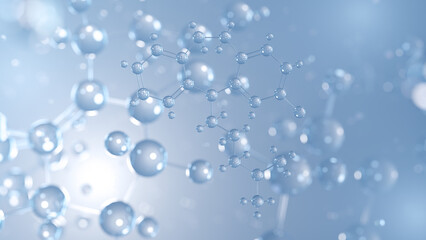 clomipramine molecular structure 3d, antidepressant structural chemical formula view from a microscope
