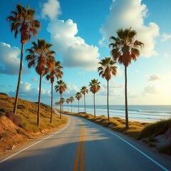 palm trees on the beach