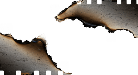 Isolated Burned Paper Edge Frame Texture Old Vintage Background