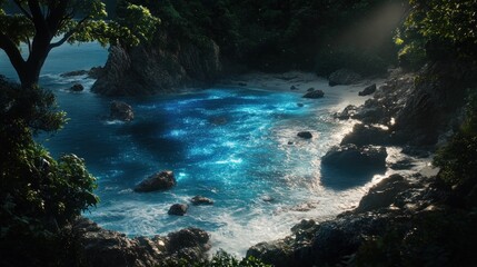 Coastal Cove with Mystical Water