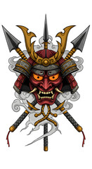 viking helmet with sword