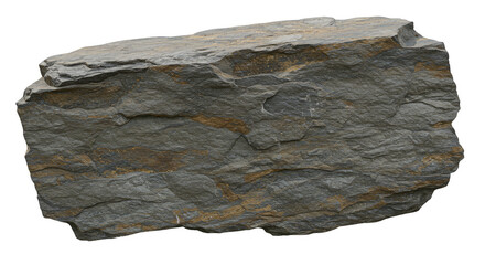 Isolated Close Up Texture Stone Rock with Transparent Background