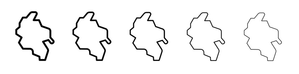 china map icon simple illustration logo art