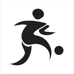 sports icons set, football icon in flat style