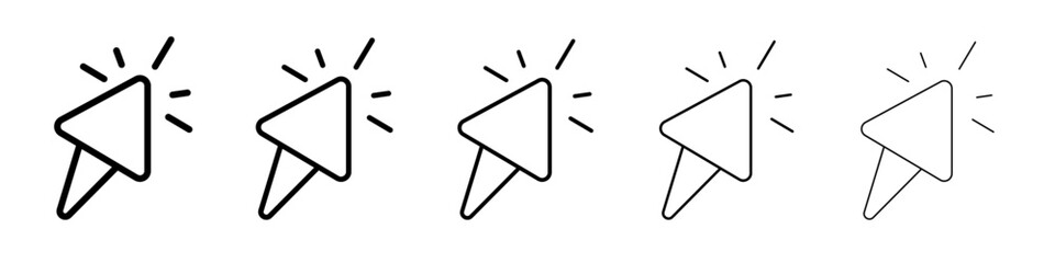 Click icon simple illustration logo art