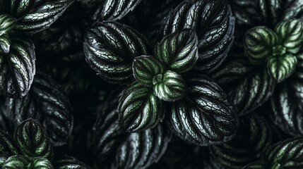 Obraz premium Vibrant natural backgrounds for design and illustration are created using the lush green texture of leaves
