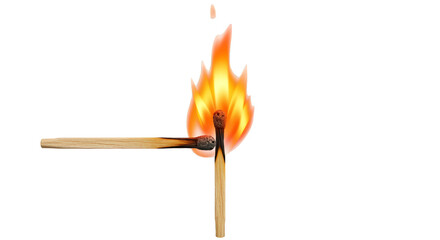 Isolated Fire Match Flames Igniting Heat Transparent Background PNG