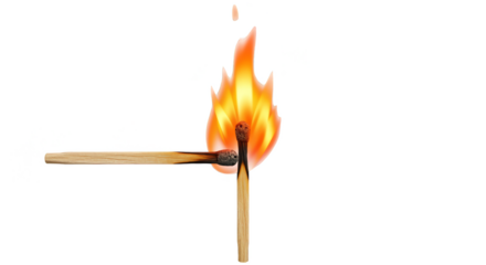Isolated Fire Match Flames Igniting Heat Transparent Background PNG