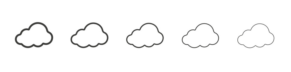 cloud icon simple illustration logo art