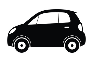 Fototapeta premium Car silhouette vector bundle illustration, Set of black Car silhouette vector