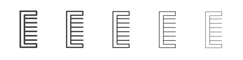 Comb icon simple illustration logo art
