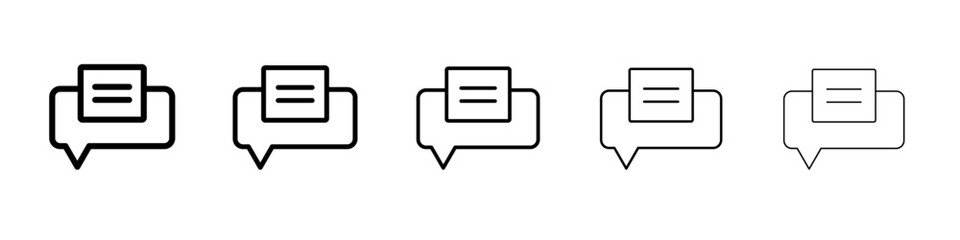 Comments icon simple illustration logo art