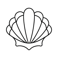 shell tattoo vector illustration