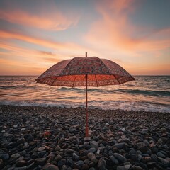 sunset on the beach