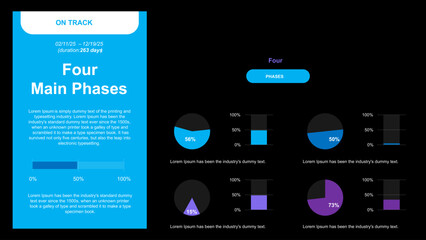 Project Performance Dashboard and Infographic