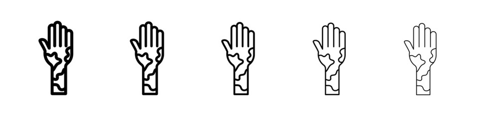 Contact Dermatitis icon simple illustration logo art