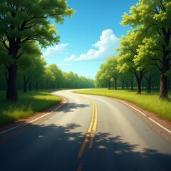 road in the countryside