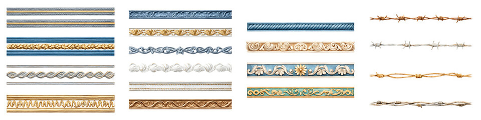 Decorative Border Collection: Ornate and Unique Ornamental Frames