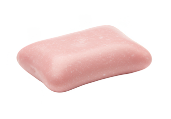 Isolated Pink Chewing Gum Sweet Candy Sugar Food on Transparent Backdrop