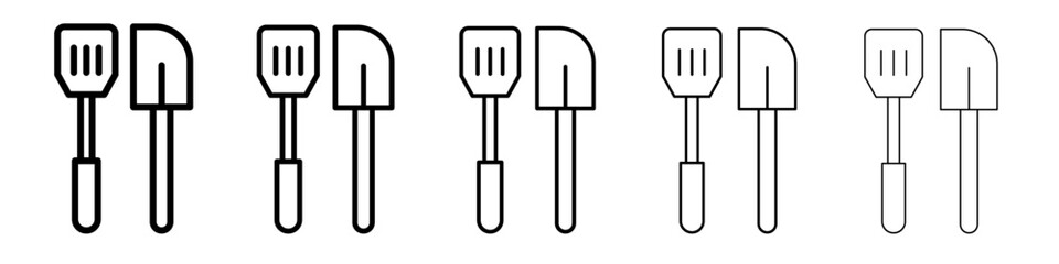 Cooking spatula icon simple illustration logo art