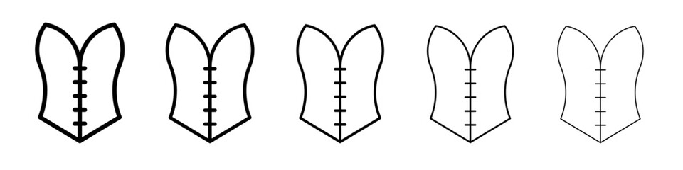 Corset icon simple illustration logo art