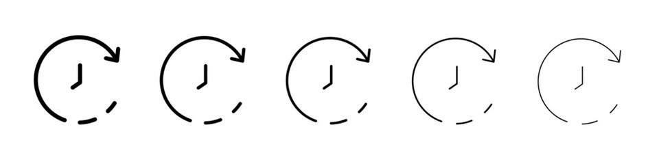 counterclockwise rotation icon simple illustration logo art