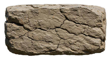 Isolated Gray Concrete Block Construction Stone Texture Material