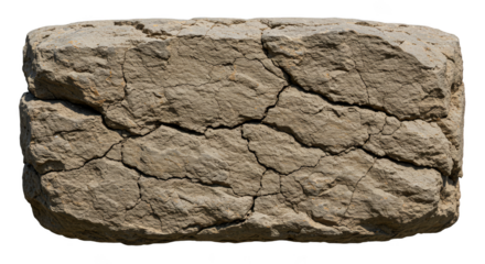 Isolated Gray Concrete Block Construction Stone Texture Material