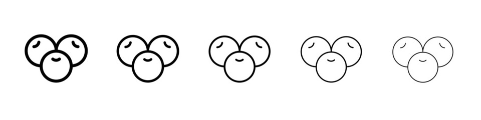 Cranberry icon simple illustration logo art