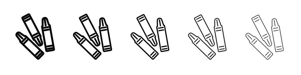 Crayons icon simple illustration logo art