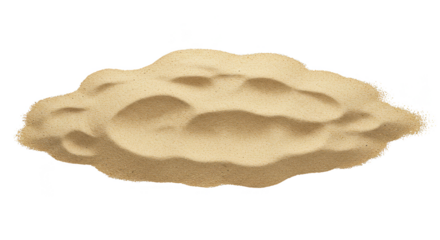 Isolated Pile of Beach Sand Texture Background Grainy Desert Material