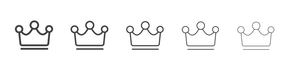 Crown Icon simple illustration logo art