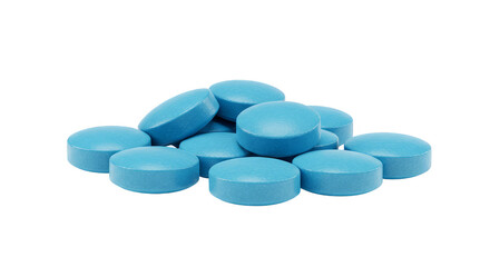 Isolated Pills Blue Medicine Medication Pharmaceutical Transparent Background