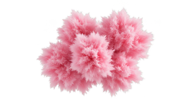 Isolated Pink Fluffy Abstract Background with Soft and Airy Texture