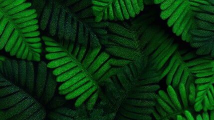 In a forest setting, a close-up shot of lush green ferns is presented, signifying the wonders of nature and the need for environmental awareness on Earth Day