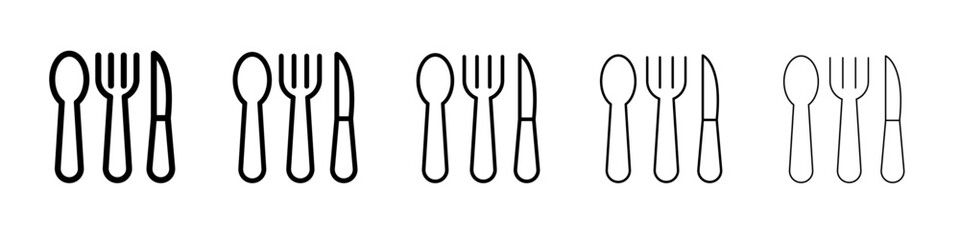 Cutlery icon simple illustration logo art