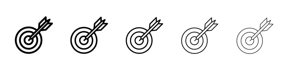 darts icon simple illustration logo art