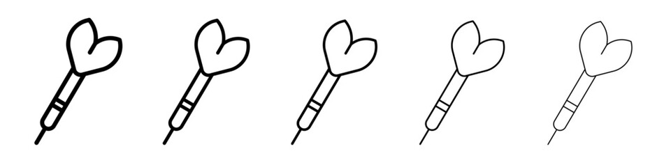 darts icon simple illustration logo art