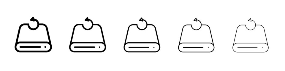 Data backup icon simple illustration logo art