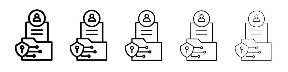data protection icon simple illustration logo art